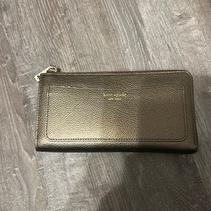 Kate spas Lzip continental wallet Eva ash metallic